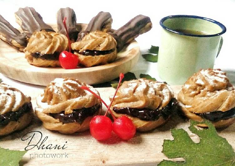 resep makanan Soes Coklat Vla Coklat