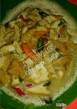 Sayur tempe tahu cabe kuah santan