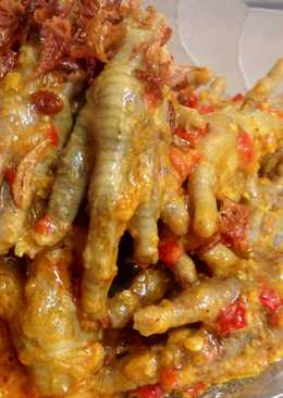 Ceker mercon bumbu kuning