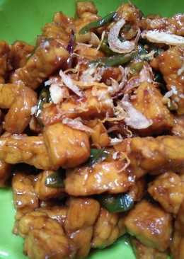 Tempe kecap cabai hijau