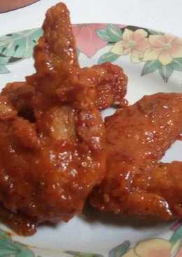 Fire wings (sayap ayam pedas ala recheese)