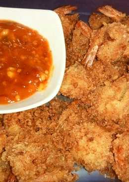 Prawn Tempura With Crispy Crunchy And Remake Garlic Sauce