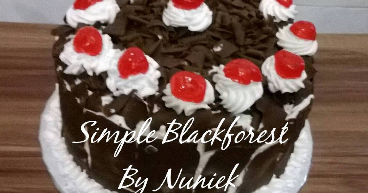 Resep SIMPLE BLACKFOREST (Steamed)