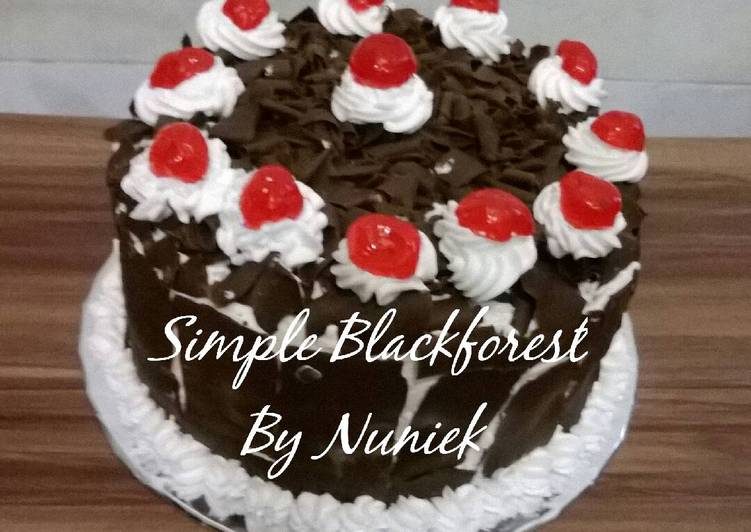 resep lengkap untuk SIMPLE BLACKFOREST (Steamed)