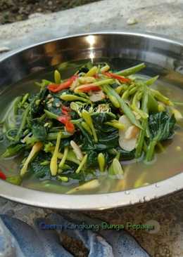 Oseng Kangkung Air dan Bunga Pepaya