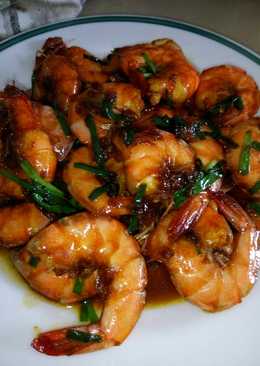 Udang goreng saus mentega teriyaki