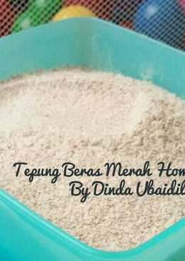 Tepung beras merah homemade for Mpasi