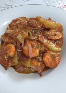 Udang tumis khas aceh
