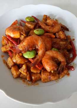 Sambel goreng udang tempe pete