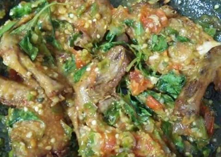 gambar untuk resep Ayam goreng sambal kemangi