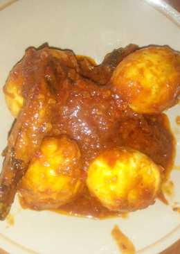 Telur balado pedas manis