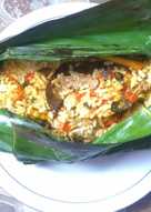 Nasi Bakar Jeroan Ikan