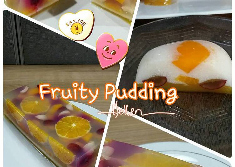 resep makanan Fruity Pudding