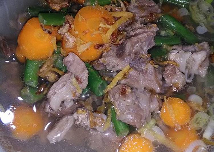 resep lengkap untuk Sop daging rempah