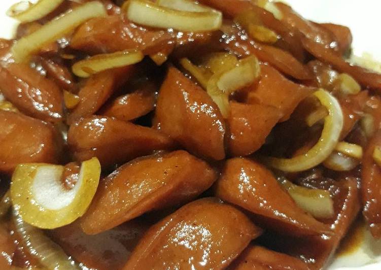 resep Tumis Sosis Saus Tiram