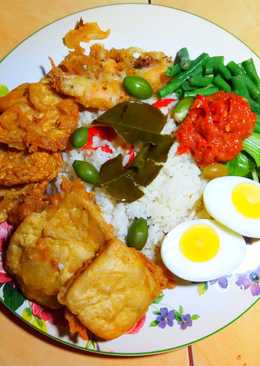 Nasi liwet sederhana rice cooker