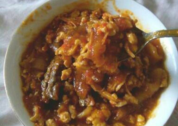 resep lengkap untuk Seblak Tulang Ayam Super Pedas