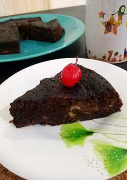 Steam Banana Chocolate Cake (no mixer no oven)