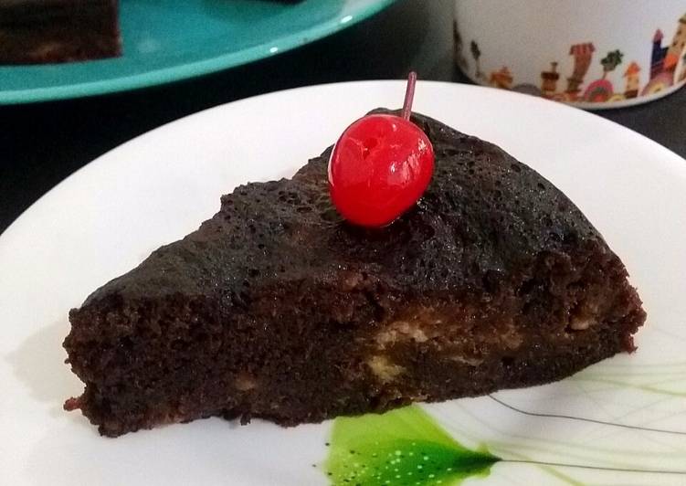 gambar untuk resep Steam Banana Chocolate Cake (no mixer no oven)