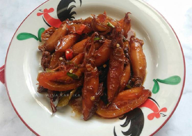 resep lengkap untuk Cumi Kecap Manis Pedas