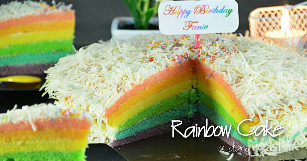Resep Rainbow Cake