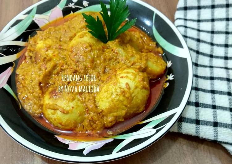 cara membuat Rendang Telur