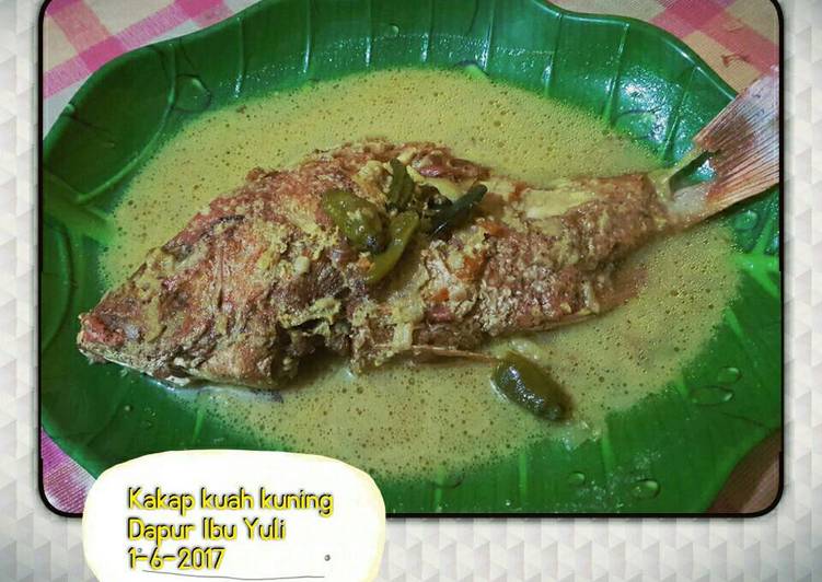 Resep Kakap kuah kuning Oleh Mama Ima & Sasya