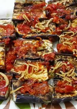 Terong Panggang balado teri (di panggang tidak digoreng)