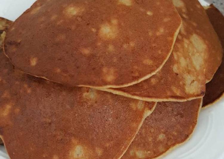 gambar untuk cara membuat Pancake Oatmeal Pisang