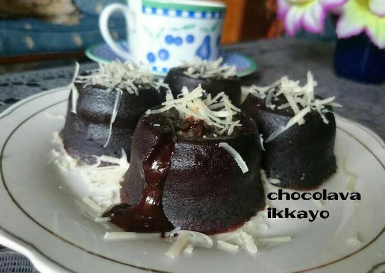 resep masakan Chocolava lumer