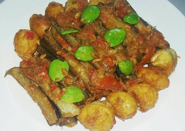 gambar untuk resep makanan Balado terong,telur,pete