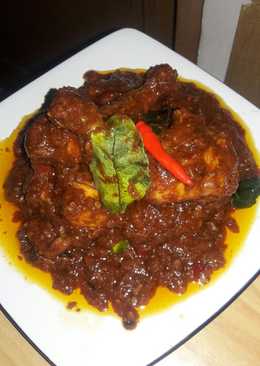 Ayam goreng bumbu sate goreng