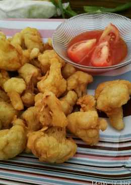 Tempura kembang kol / kembang kol goreng tepung