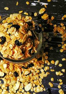 Simple Homemade Granola 5 bahan (murah, sehat, aman)