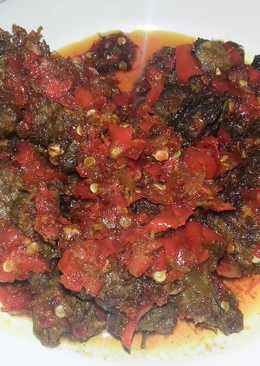 Dendeng sambal balado