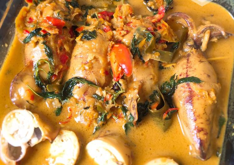 resep makanan Gulai Cumi Isi Tahu