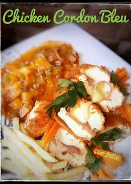 Chicken Cordon Bleu Saus BBQ