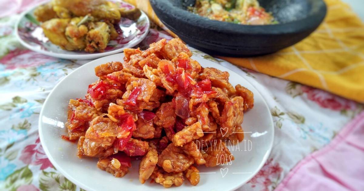 1 110 resep  sambal  goreng kering tempe  enak dan sederhana 