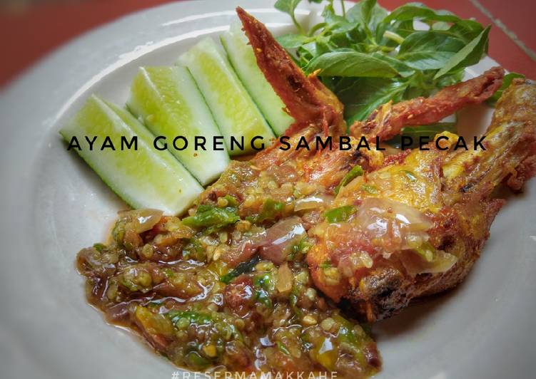 Resep Ayam Goreng sambal Pecak oleh maretha rizky - Cookpad