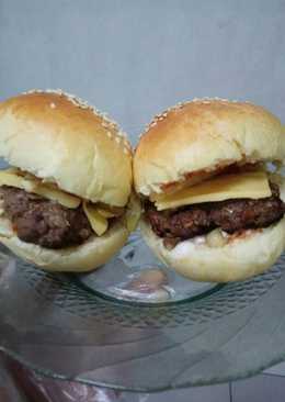 Beef Burger Homemade Mama Myungsoo