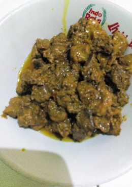 Ati ampela ayam (bumbu kuning)