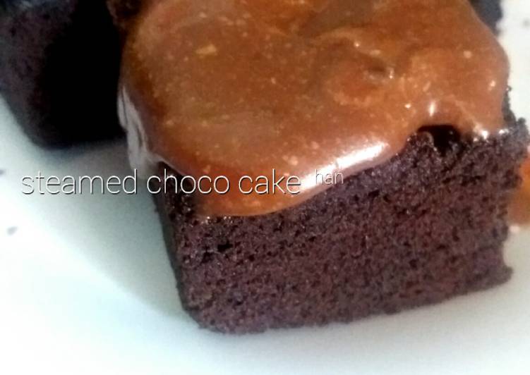 Resep Steamed Chocolate Cake (no mixer) Karya Izza (Han)