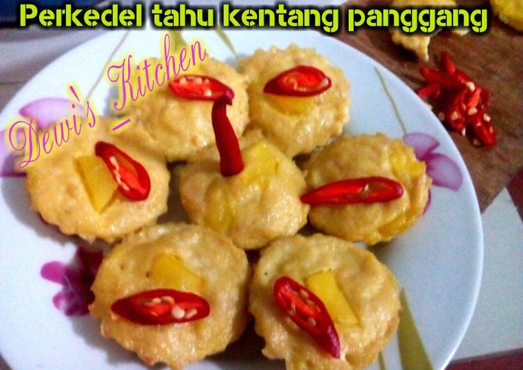 gambar untuk resep makanan Perkedel tahu kentang panggang 