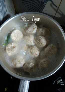 Bakso ayam kenyal untuk anak