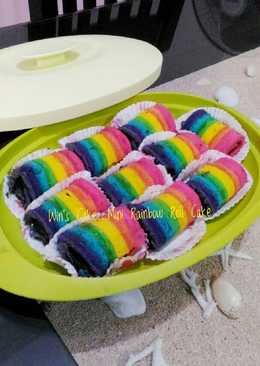 Mini Rainbow Roll Cake