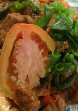 oseng daging bumbu kacang