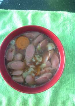 Soup sosis untuk 1 thn keatas