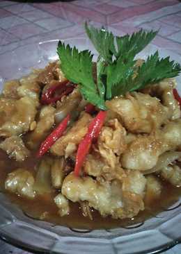 Ayam goreng tepung saus asam manis