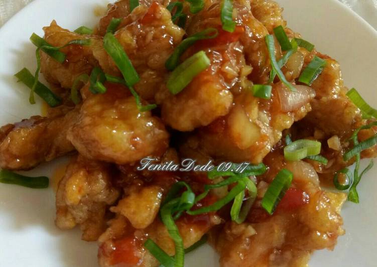 bahan dan cara membuat Ayam Krispi Saus Madu