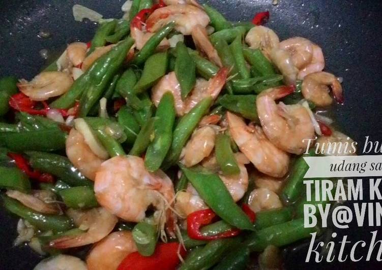 gambar untuk resep makanan Tumis buncis udang saos tiram kilat,sederhana dan lezat